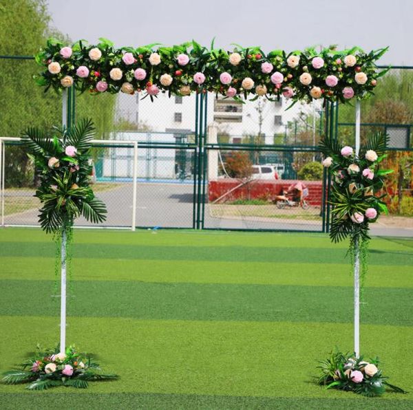 Hochzeitstür-Hintergrundrahmen, Eisenmaterial, Größe des Außenregals kann angepasst werden, Blumenständer, Ballonständer