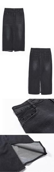 

new spring and summer stretch slim straight thin pencil black denim super large medium length size 30 32 34 36 38 40