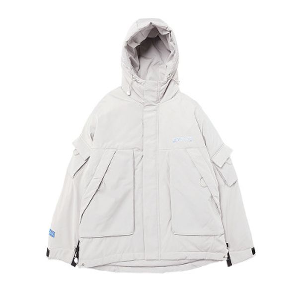 

mens designer down jackets fashion street style boys warm coat luxury womens hooded coats with pockets 2019 winter for wholesale, Black
