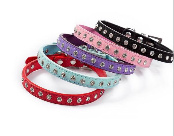 

wholesales explosive rhinestone pet collar shiny row of diamond dog collars super soft and comfortable cat collar spot