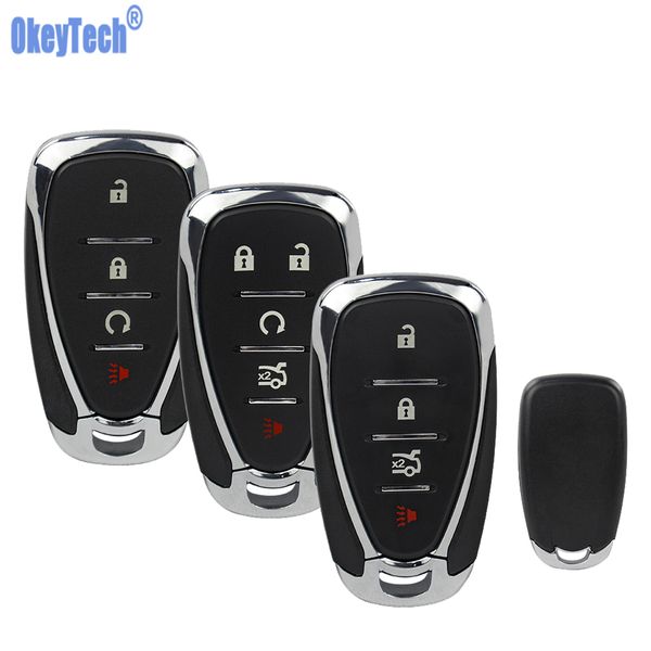

okeytech for cruze captiva lacetti spark sonic xl volando camaro for gm smart car key shell hu100 blank blade