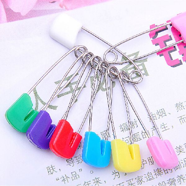 

50pcs/lot baby lock infant safety locking clip pins for dress cloth diaper 38mm