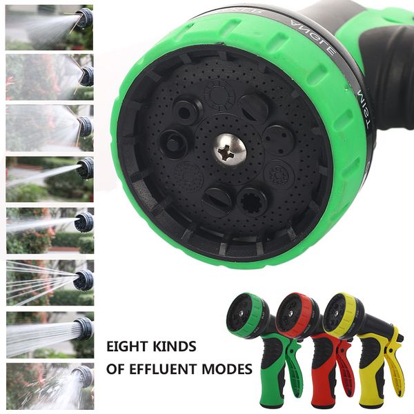 

9 pattern durable nozzle water tap plastic washing gun water gun sprayer