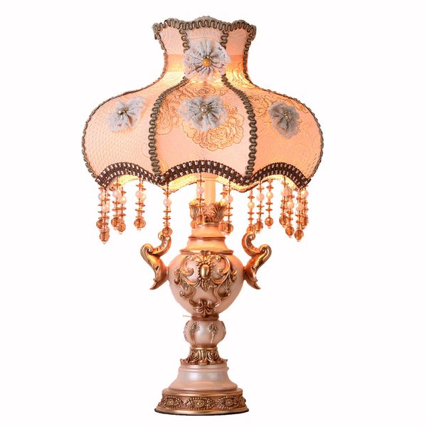 

fabric table retro minimalist american bedside counter lamp bedroom bedside table lamp