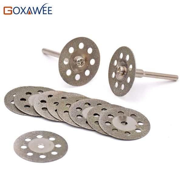 

25mm dremel accessories diamond grinding wheel 10pcs mini circular saw cutting disc diamond abrasive disc dremel rotary tool