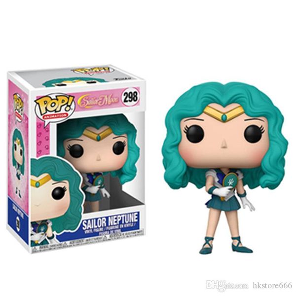 

new 2019-2020 funko pop anime cartoon pvc doll kids 10cm sailor moon nepturn action figure collection model toy for girl christmas gift