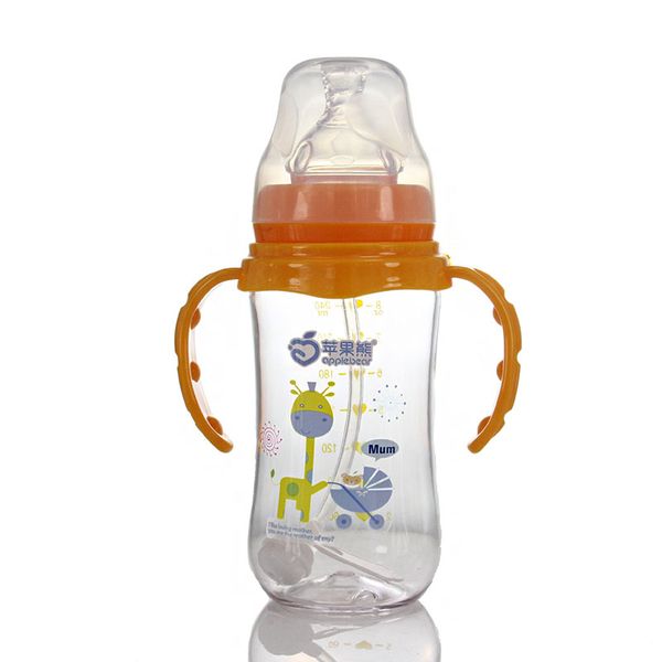 

240ml baby bottles tritan milk feeding bottles gift newborn water training with prevent flatulence cup