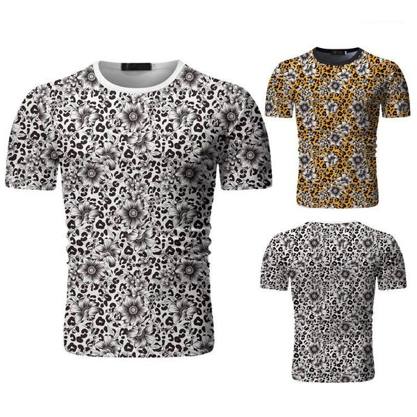 

neck short sleeve floral print shirts mens summer fashion clothes mens designer t shirts mens crew, White;black