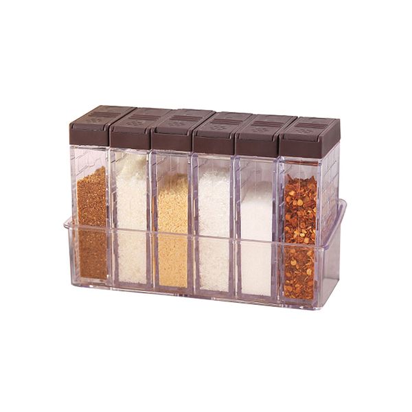 

kitchen transparent seasoning box jar spice bottles plastic container storage organization wholesale accessories supplies item