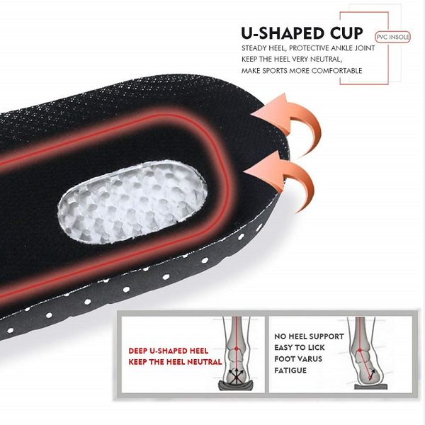 

ultra-comfortable insoles multi-sport insole breathable sweat deodorant arched shock absorber basketball football insoles, White;pink
