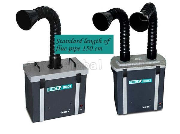 

быстрый 6601/6602 single / dual позиция дым системы очистки с регулируемым объемом воздуха и регулируемой воздухопровод позиции
