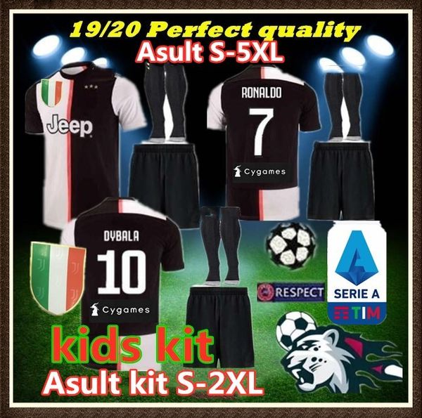 

Size 5xl2019 2020 champion league kid kit ronaldo juventu occer jer ey 19 20 dybala marchi io mandzukic d co ta football hirt