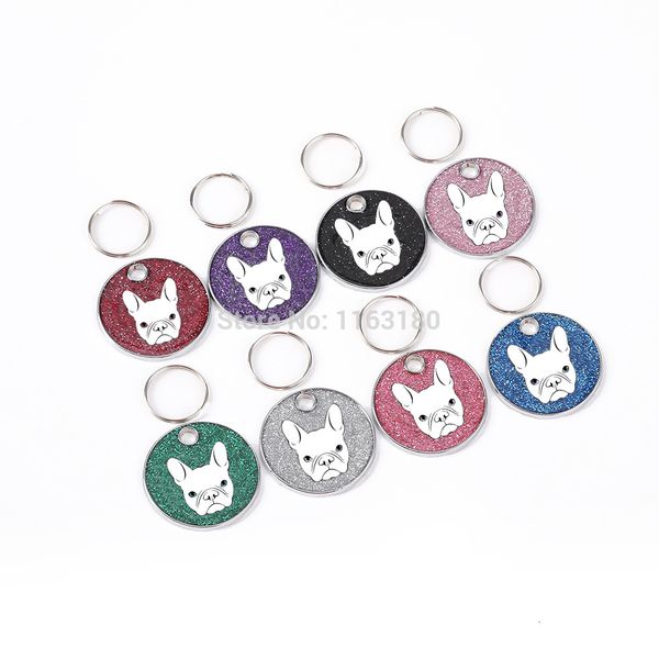 

200 pcs/lot personality custom alloy dog cat pendant charm pet collar necklace cell phone charms 6 colors with split ring