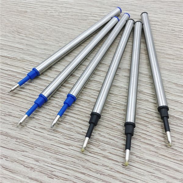 

4y4a] 20pcs/lot metal signature refills bead refill custom in-line neutral refill core metal pen special replacement core, Blue;orange