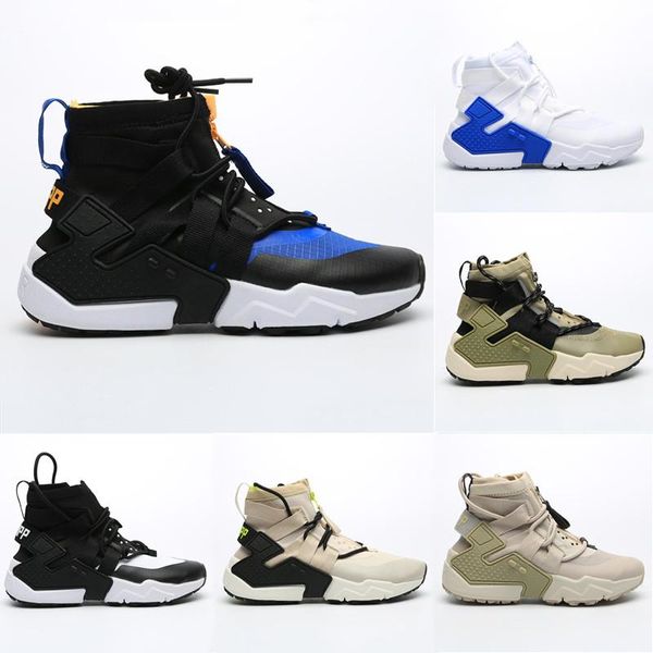 

new huarache 6 gripp sail qs men blue white black huaraches running shoes mens trainers x acronym outdoor sports sneakers, White;red