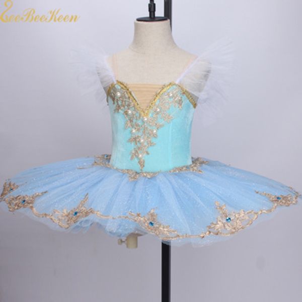 

girl ballet tutu dance dress bailarina stage performance costume dancewear children high grade velvet swan ballet dress, Black;red