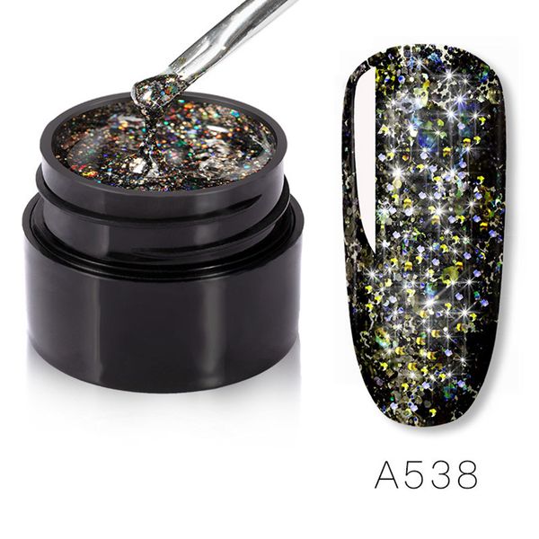 

5ml shiny diamond gel nail polish bright for glitter painting nail art design poly uv base primer for manicure decorate, Red;pink