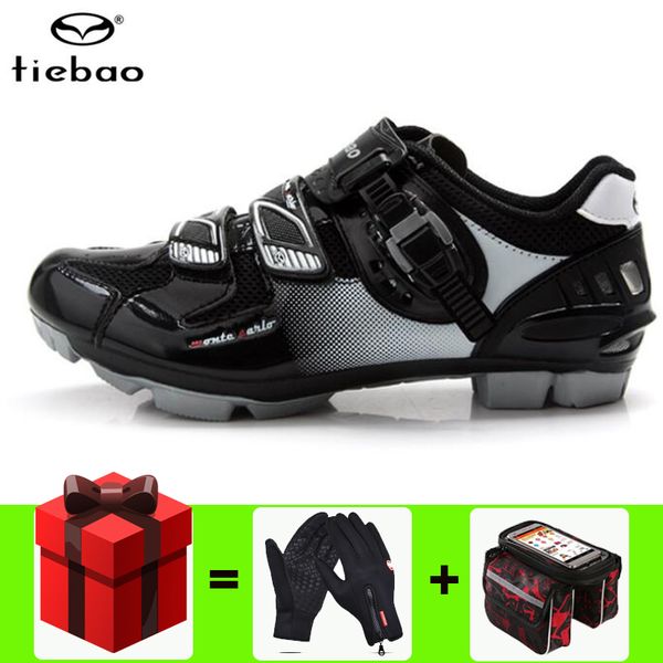 

tiebao cycling shoes sapatos ciclismo mtb mountain bike chaussure vbicicleta non-slip breathable athletic bicycle men superstar shoes, Black