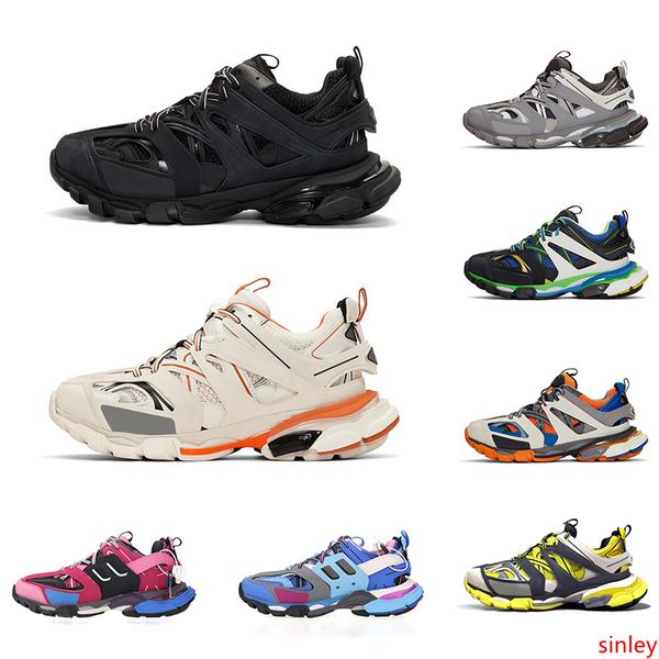 

platform 3m track 3.0 triple s mens casual shoes triple black white yellow men women designer jogging sports sneakers size 5.5-11