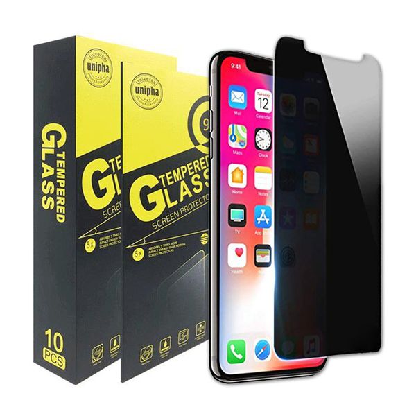 

Privacy Screen Protector Anti-Spy Tempered Glass 2.5D 9H Film for iPhone Xs MAX XR X 7 8 6S Plus