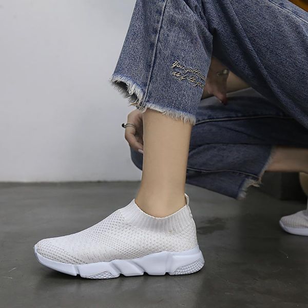 

2018 new outdoors adults trainers running shoes woman sock footwear sport athletic breathable mesh female sneakers