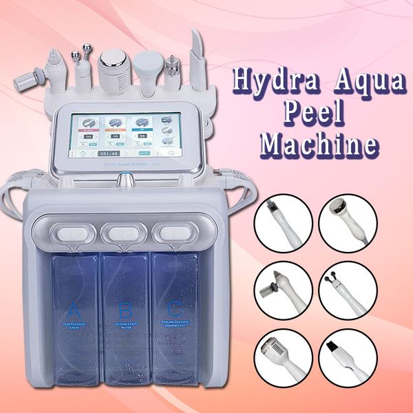 

многофункциональная 6-в-1 аква-гидра-вода для лица dermabrasion h2o2 кислородный спрей с rf bio lifting spa машина для глубокого очищения ко