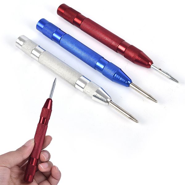 

5 inch automatic center pin punch spring loaded marking starting holes tool