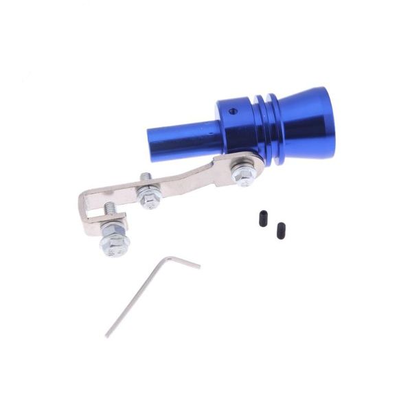 

turbo sound whistle exhaust pipe tailpipe blow-off valve aluminum size xl blue
