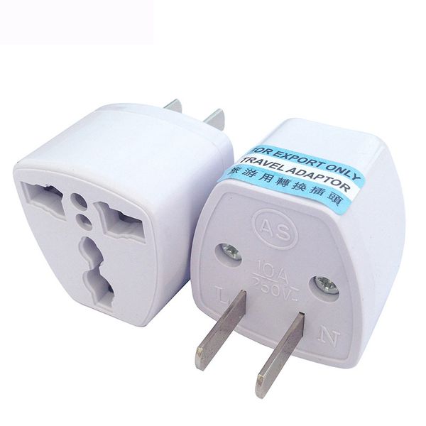 Adaptateur Universel Prise /électrique pour AU US UK vers UE AC Power Plug Travel Home Socket Converter Adapter Blanc Blanc