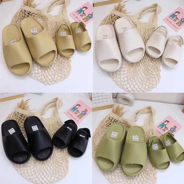 

childrens infant kanye west bone baby black slides big kids summer sandals foam toddlers desert sand resin beach boys girls slippers shoes
