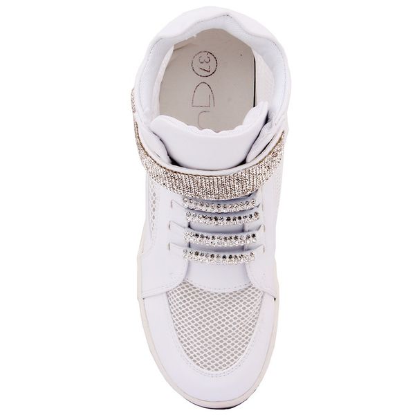 

Guja-White Velcro High Bottom Women 'S Casual Shoes