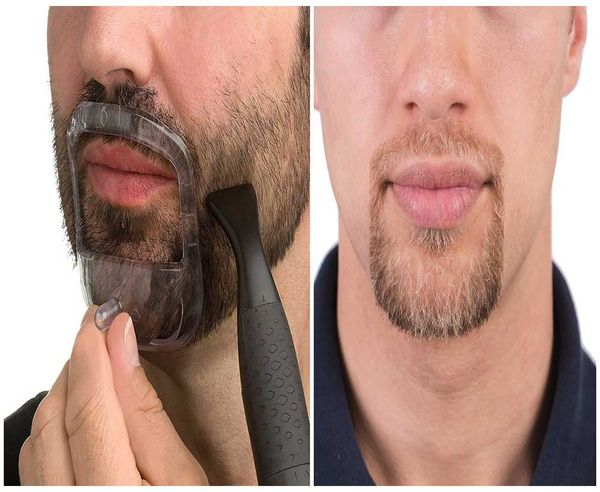 

beard shaping styling tool beard moustache mustache baard template comb for men style beard hair edging tool