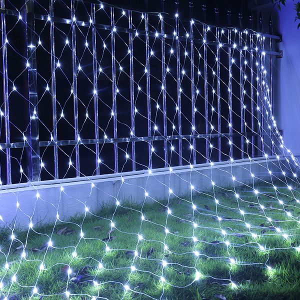 6m X 4m 672 Led Net Mesh String Light With Au Eu Us Uk Plug Waterproof Fairy Lights Lamp For Home Outdoor Lighting Decoration Large Bulb