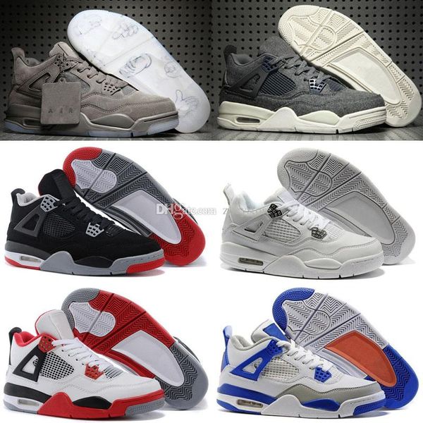

mens 4 4s outdoor shoes cactus jack white cement game royal motor mens sport sneakers designer shoes us 7-13