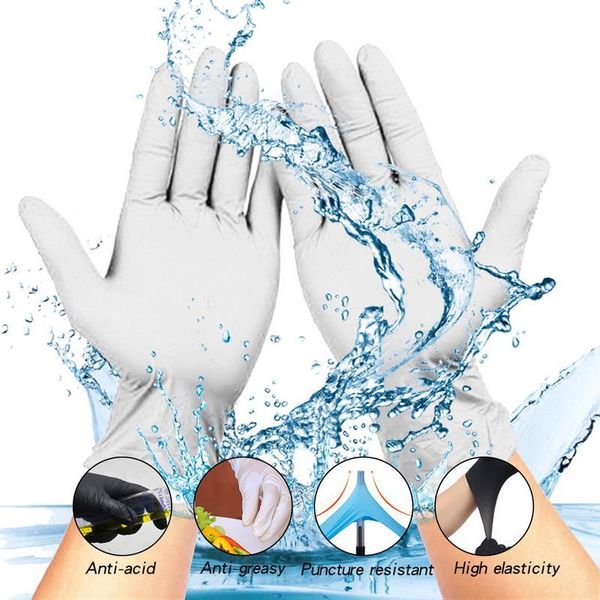 

100pcs disposable nitrile gloves super thin gloves for home use 4 size health protection glove for children