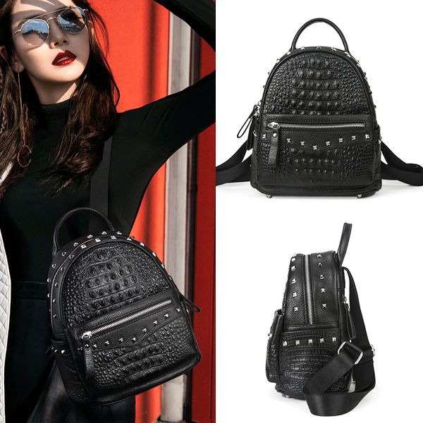 

2020 new leather handbags korean style travel backpack fashion backpack ladies