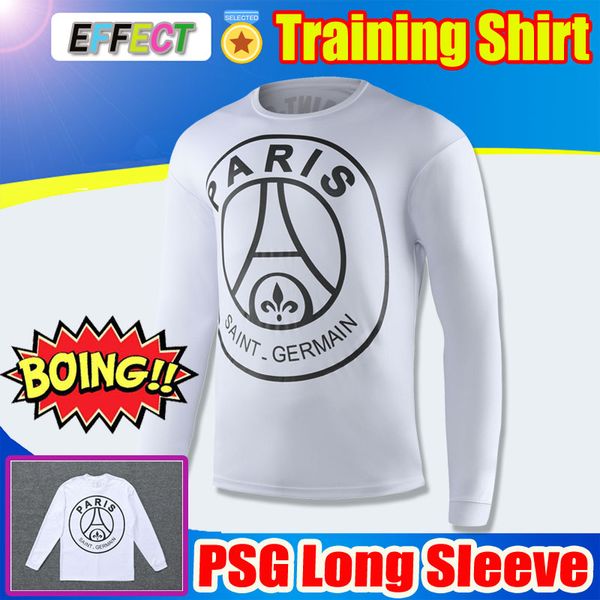 

new 2019 2020 psg soccer sweatshirt 19/20 long sleeve maillot de foot paris saint-germain soccer jersey mbappe training shirts sweater, Black