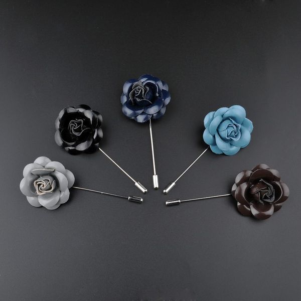 

fashion leather fur brooch corsage cardigan sweater coat and suit accessories shawls buckle brooch jewelry, Blue;white