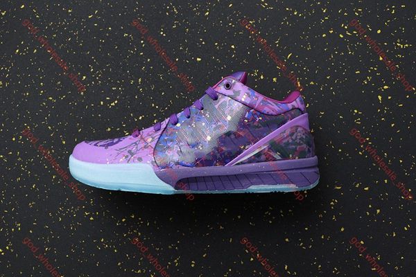 

xshfbcl 2019 new zoom mamba iv 4 protro zk4 prelude draft day carpe diem del sol aces orange basketball shoes mens trainers, Black