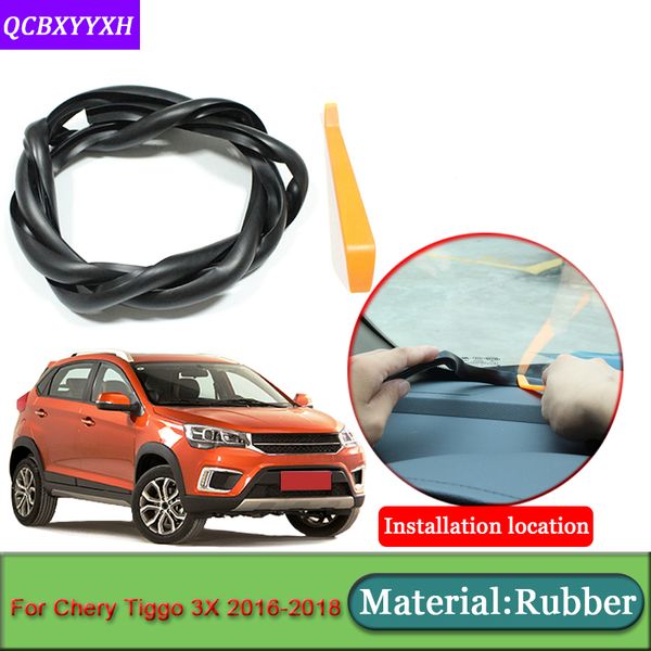 

car-styling for chery tiggo 3x 2016-2018 anti-noise soundproof dustproof car dashboard windshield sealing strips car accessories