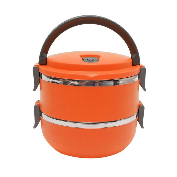 

2-layer stainless steel insulated lunch box lunch food picnic container box storage containers lunch box with cutlery kitchen
