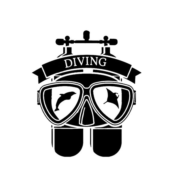 

14.5*16.7cm interesting marine animals sports extreme diving suit vinyl car sticker car styling
