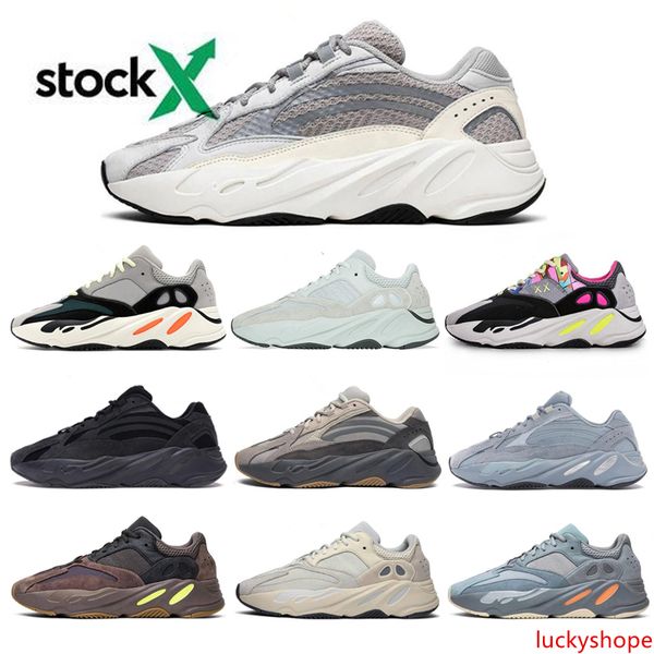

700 wave runner inertia reflective tephra solid grey utility black vanta runing shoes men designer shoes women sport sneakers 36-46