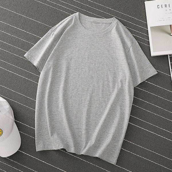 

casual tee summer short sleeve gray female t shirt women clothing white