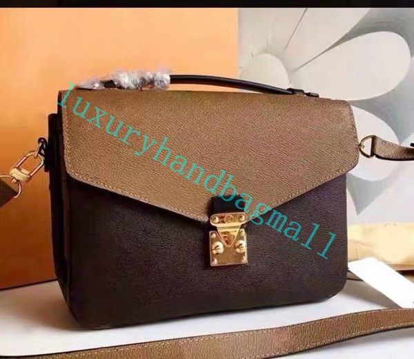 

with box designer handbag women messenger bag oxidizing leather pochette metis elegant shoulder bags crossbody bags shopping purse clutches