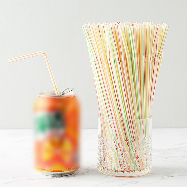 

100pcs multi-colored straws flexible disposable drinking straws kids party bar supplies accessories for baby birthday party