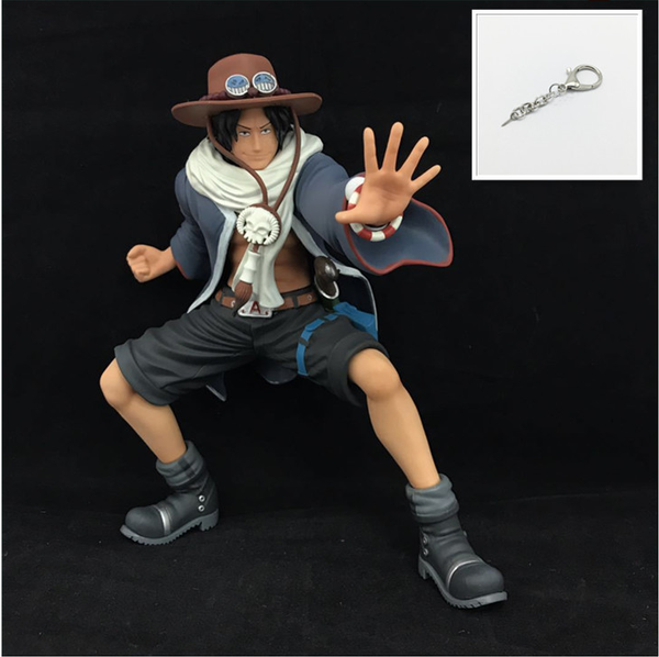 

2020 one piece king animation keychain hand do koa key chain art king shape ace desert part model keyring fried street, Silver