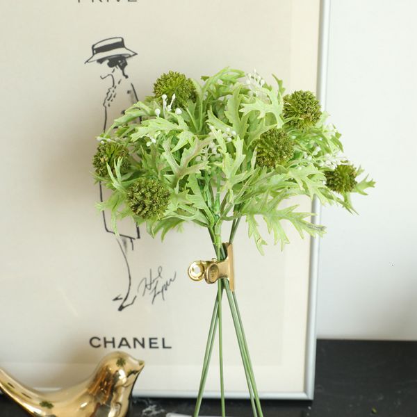 

mini plastic grass pompom flower ball floret artificial plants babysbreath for home office wedding decoration accessories 1piece