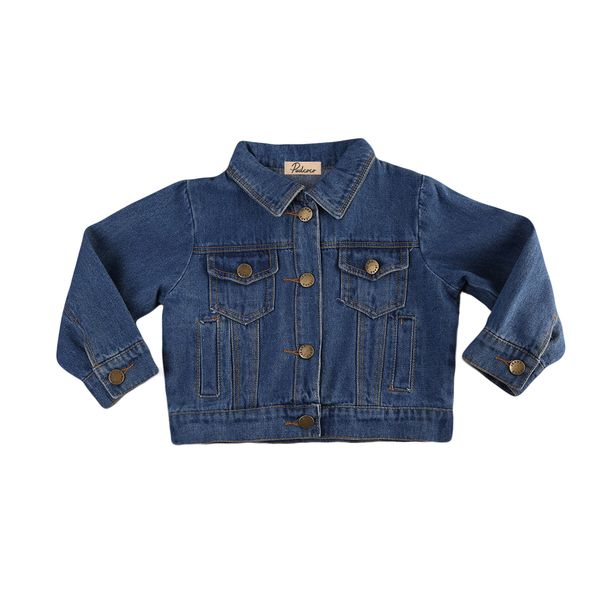 

arrivals baby girls boys toddler denim jacket casual jean lucky child jacket coat clothes, Blue;gray
