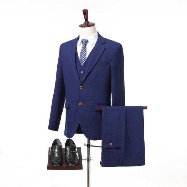 

tpsaade 3 pieces men new custom made gentleman style men suits slim fit wedding suit men's tailor made suit (jacket+pants+vest, White;black